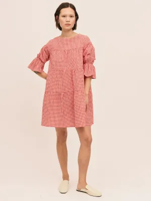 Indiana Dress - Poppy Red Checked