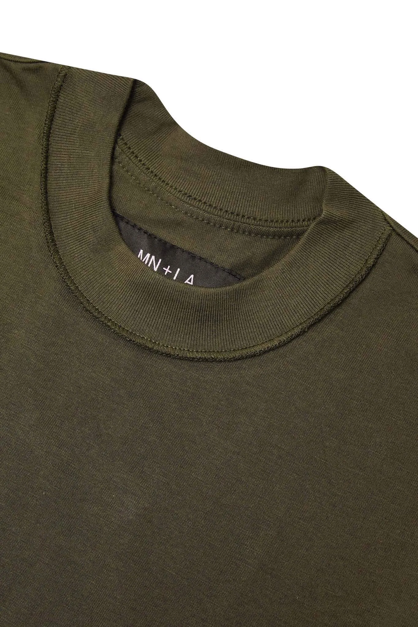INSIDE OUT TOPSHELF TEE IN OLIVE