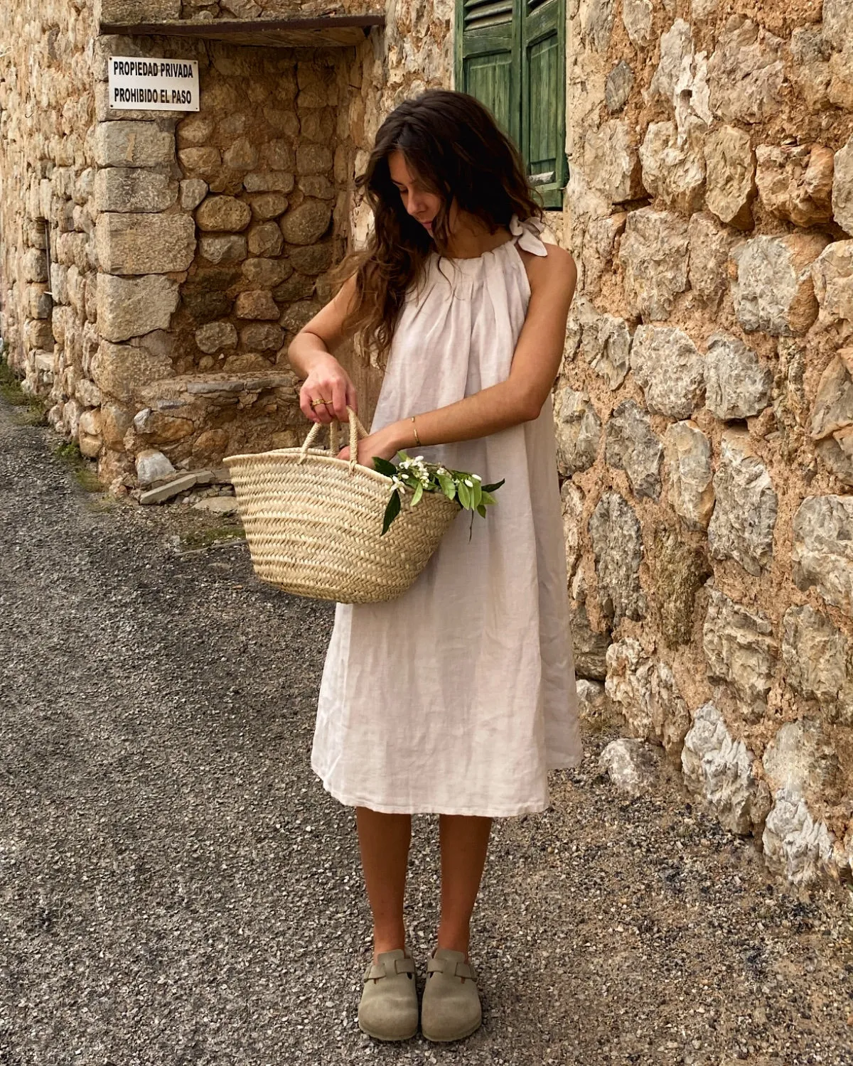 Ipanema - Linen Dress in Beige