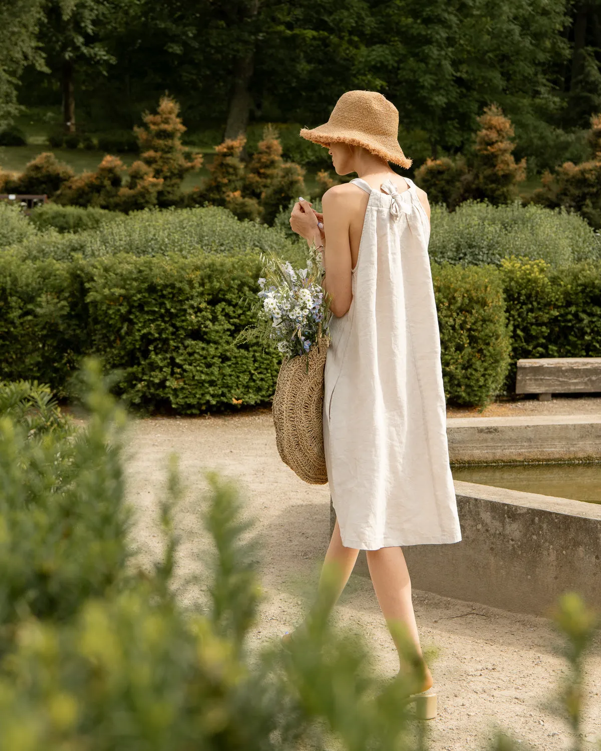 Ipanema - Linen Dress in Beige
