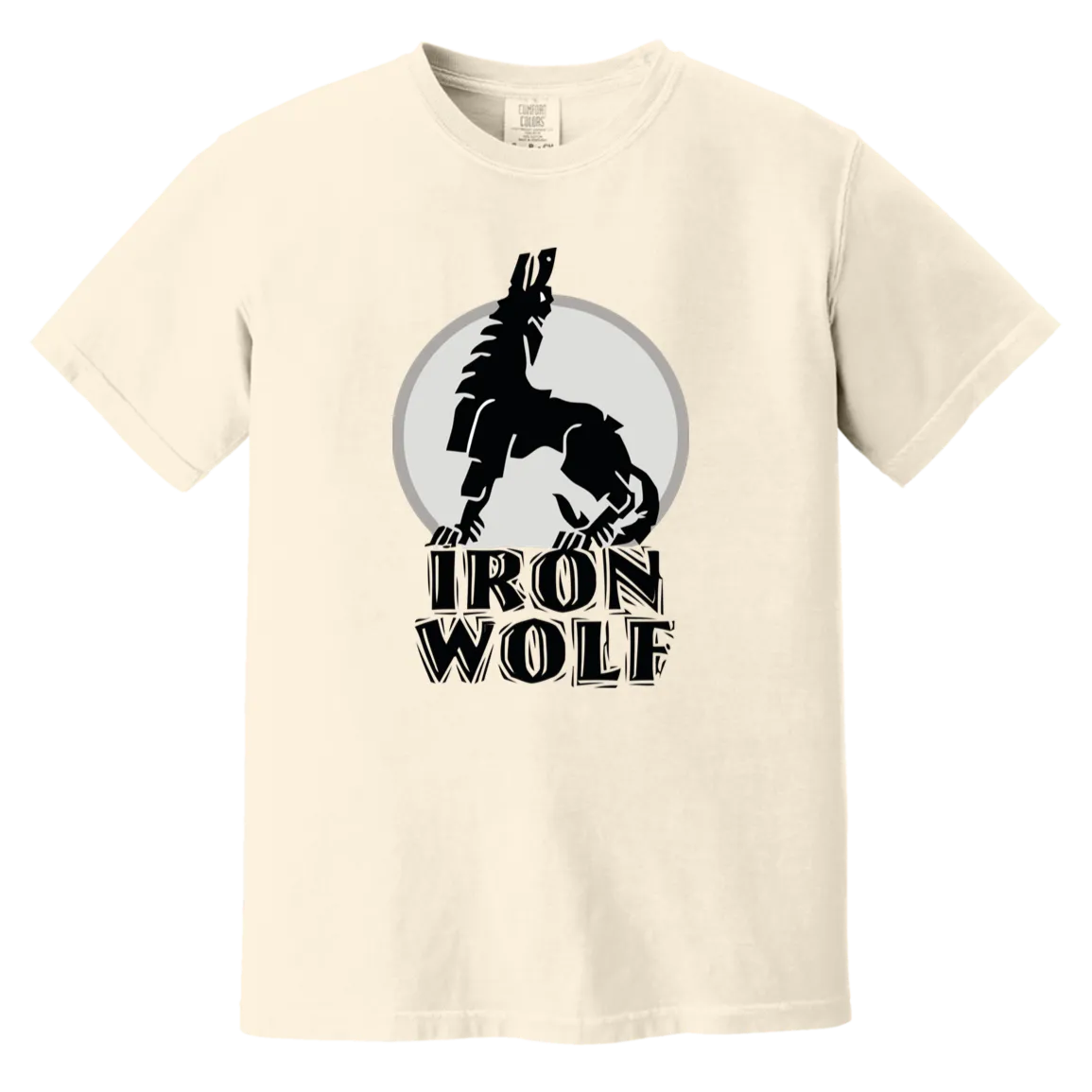 Iron Wolf LT - Men/Women Unisex Soft-Washed Comfort Cotton Short Sleeve T-Shirt
