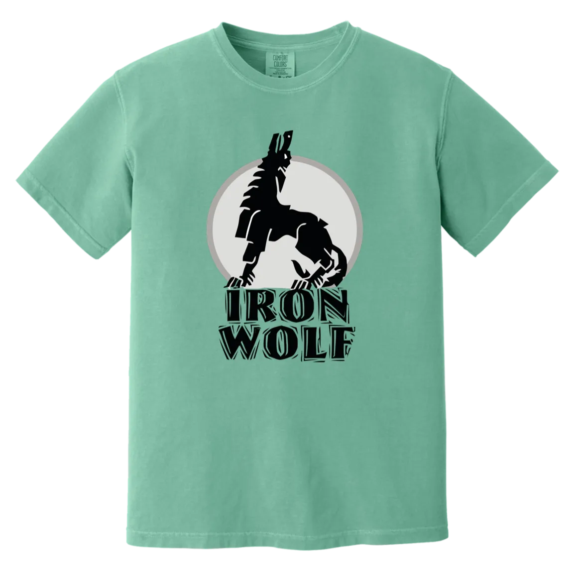 Iron Wolf LT - Men/Women Unisex Soft-Washed Comfort Cotton Short Sleeve T-Shirt