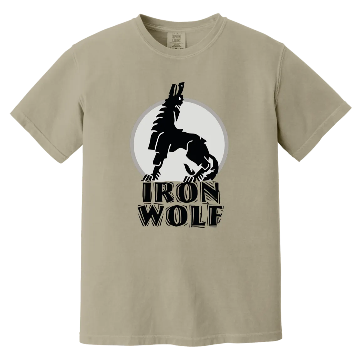 Iron Wolf LT - Men/Women Unisex Soft-Washed Comfort Cotton Short Sleeve T-Shirt