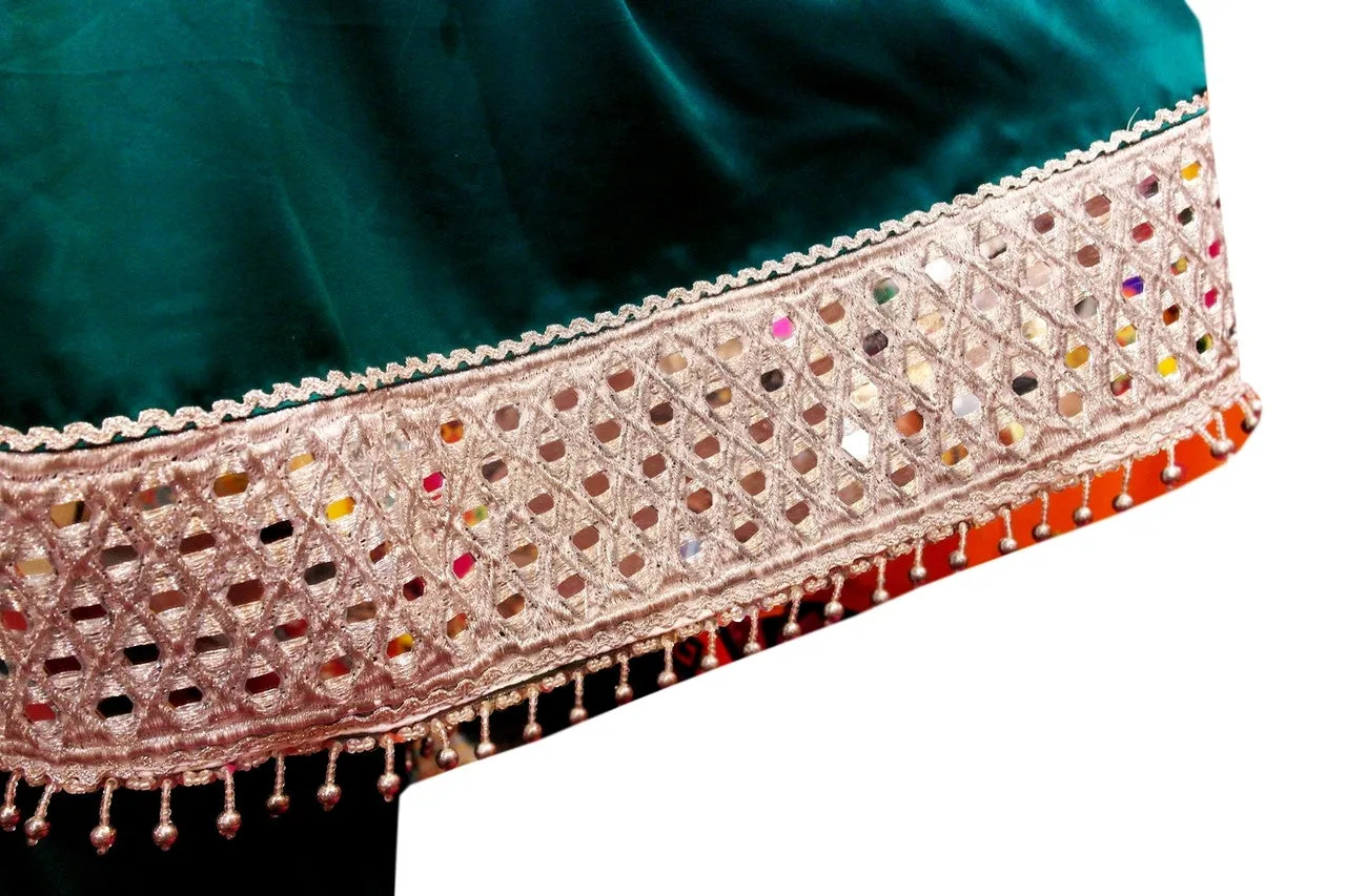 Islamic Bridal Wear In Teal Color Muslim Wedding Dresses