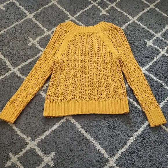 J. Crew Wide-neck beach sweater with pointelle stitch NWT