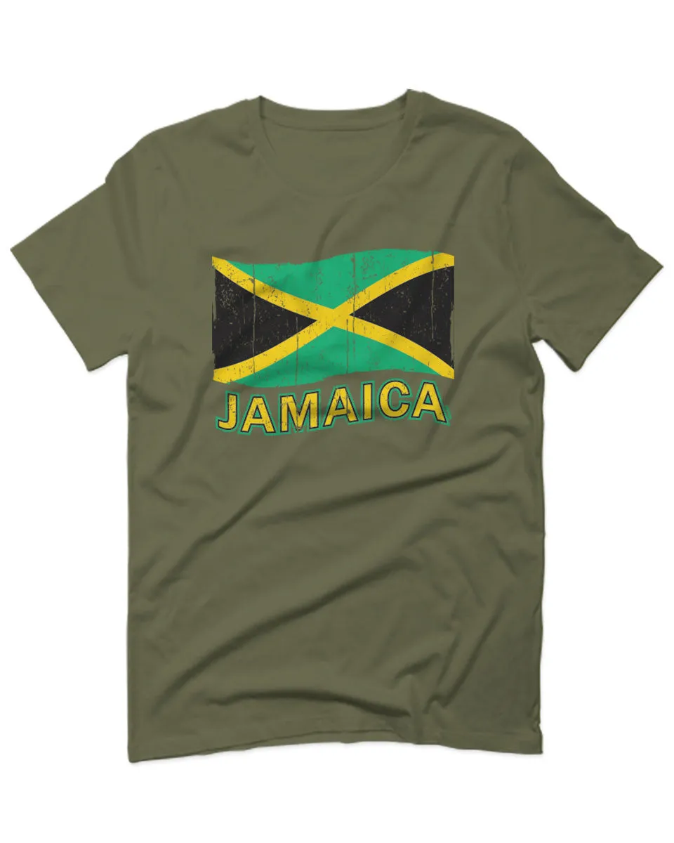 Jamaica Tee Jamaican National Country Flag Tee Carribean For men T Shirt