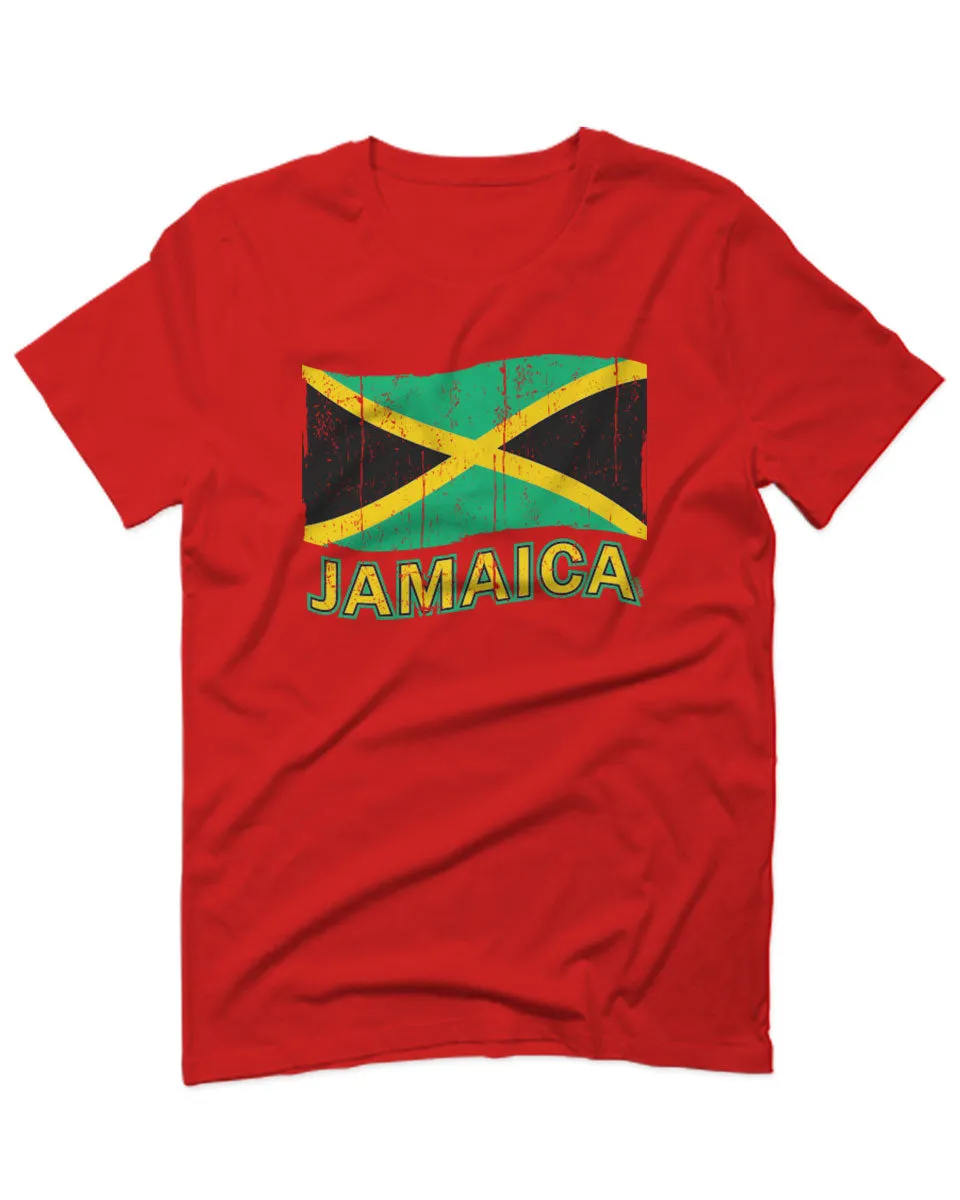 Jamaica Tee Jamaican National Country Flag Tee Carribean For men T Shirt