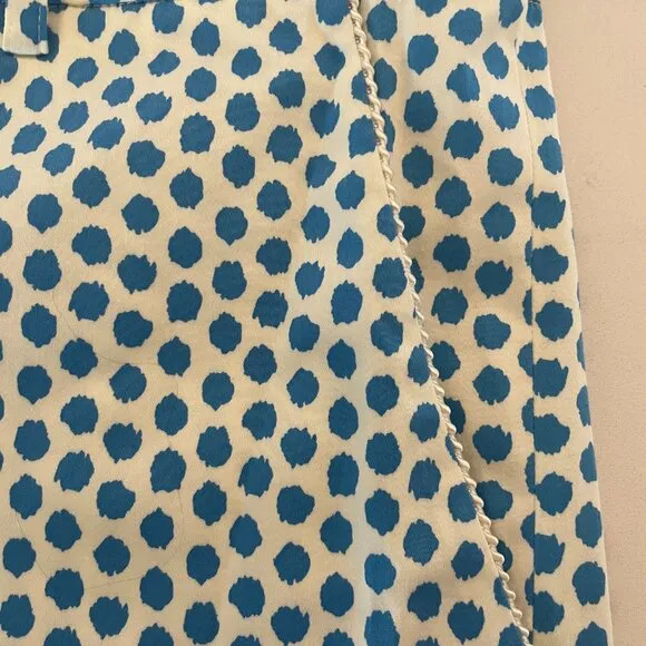 JB by Julie Brown‎  Bright Blue Polka Dot Shorts, Ikat Dot, 202, Size 12, NWT