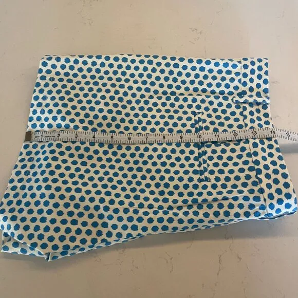JB by Julie Brown‎  Bright Blue Polka Dot Shorts, Ikat Dot, 202, Size 12, NWT