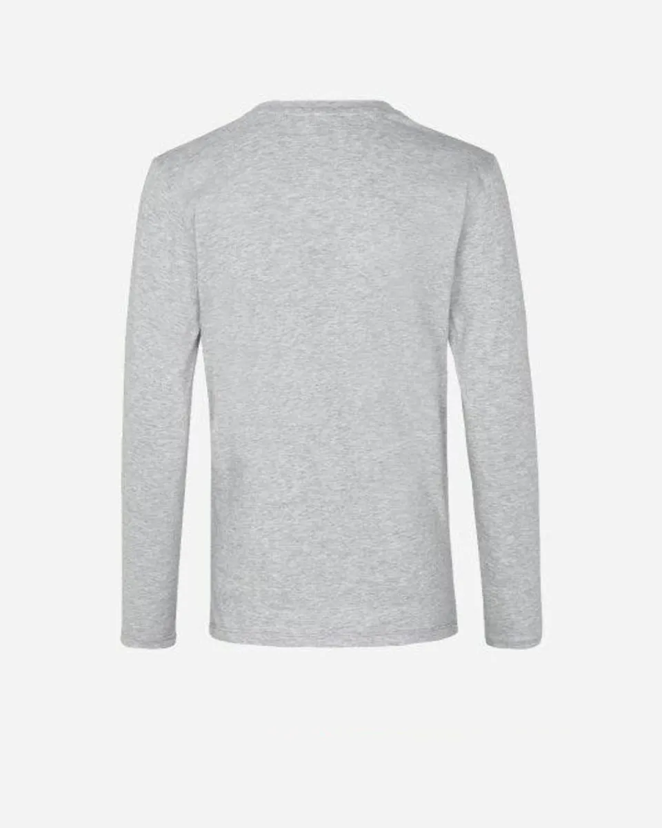 Jersey Dip Tuvina Long S Print - Grey Melange