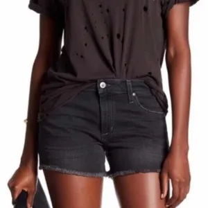 Joe’s Jeans Lisbeth Raw Hem Denim Shorts. Black. Size W 30. Streetwear. Cute.