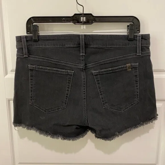 Joe’s Jeans Lisbeth Raw Hem Denim Shorts. Black. Size W 30. Streetwear. Cute.