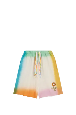 Jogging Shorts With Dyed Seams