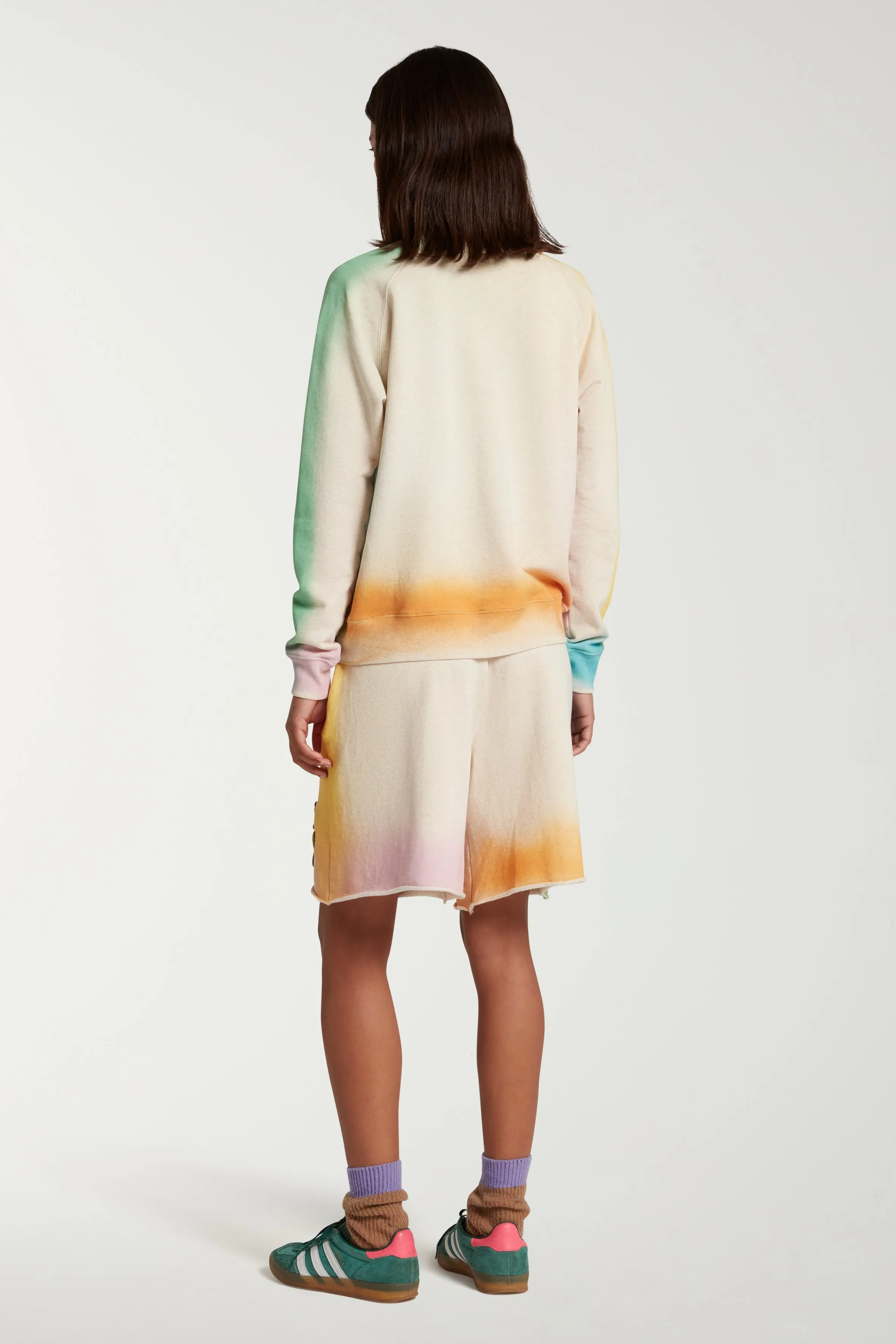 Jogging Shorts With Dyed Seams