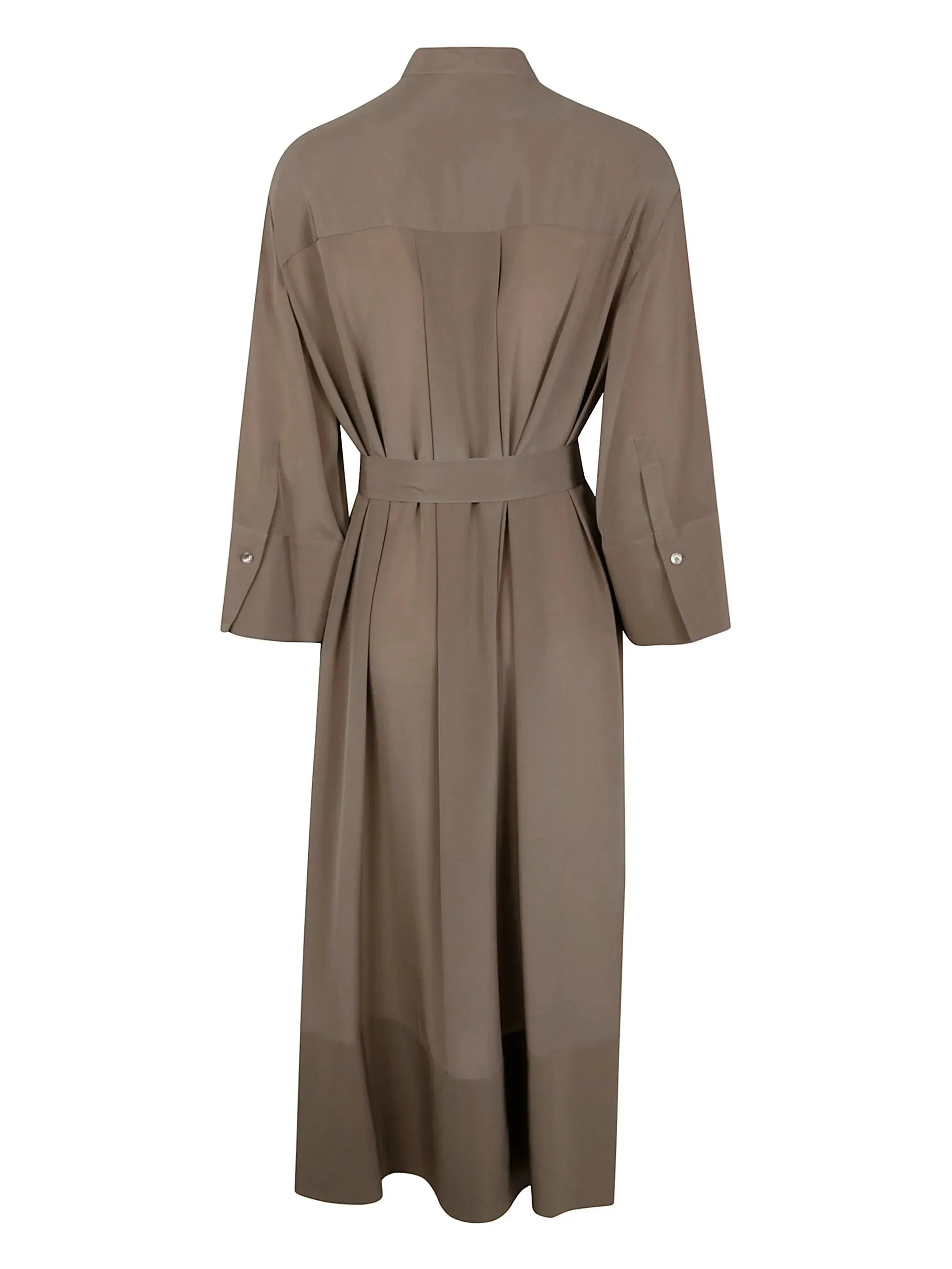 Joseph Light Brown Belted Dress