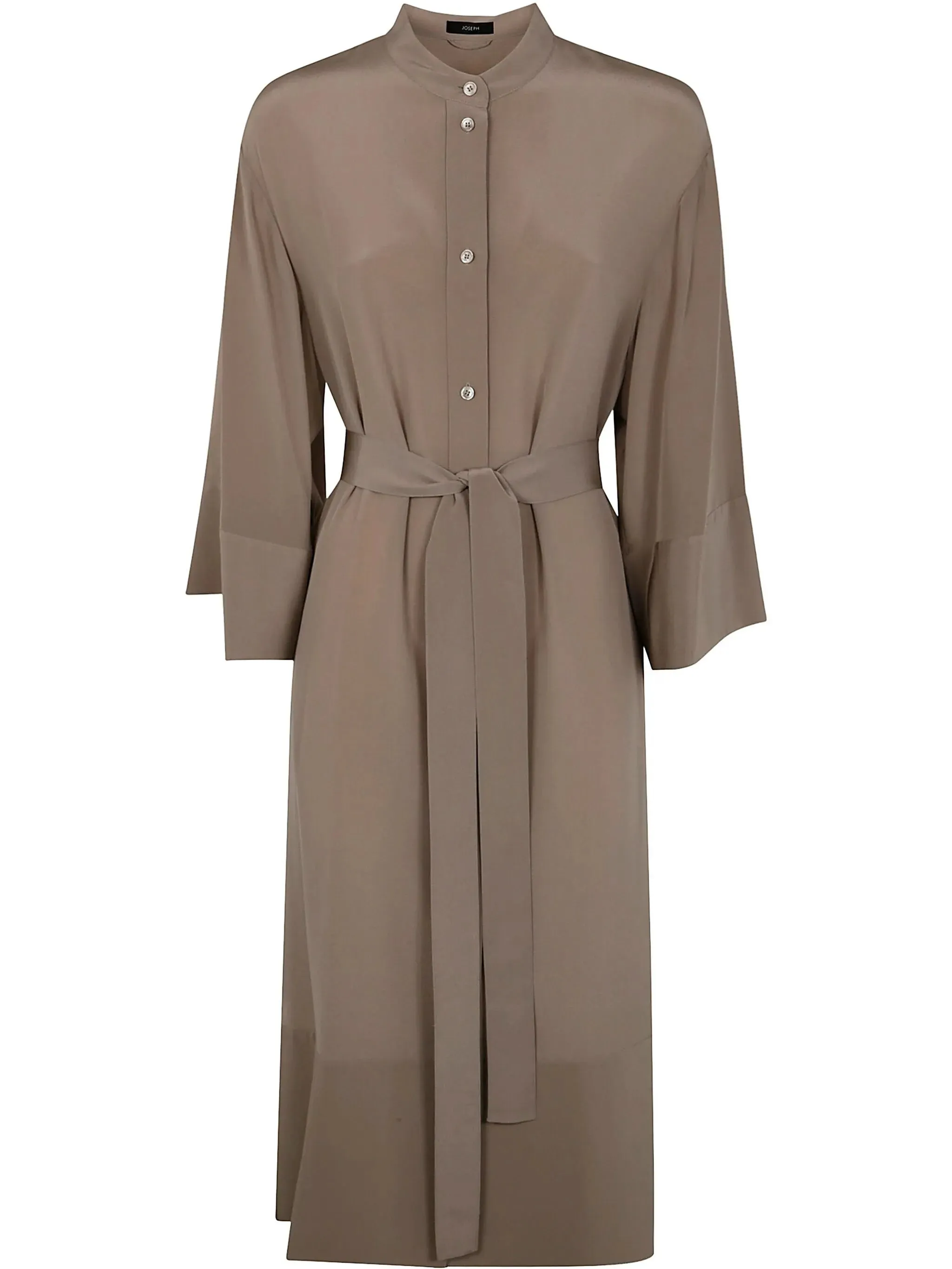 Joseph Light Brown Belted Dress