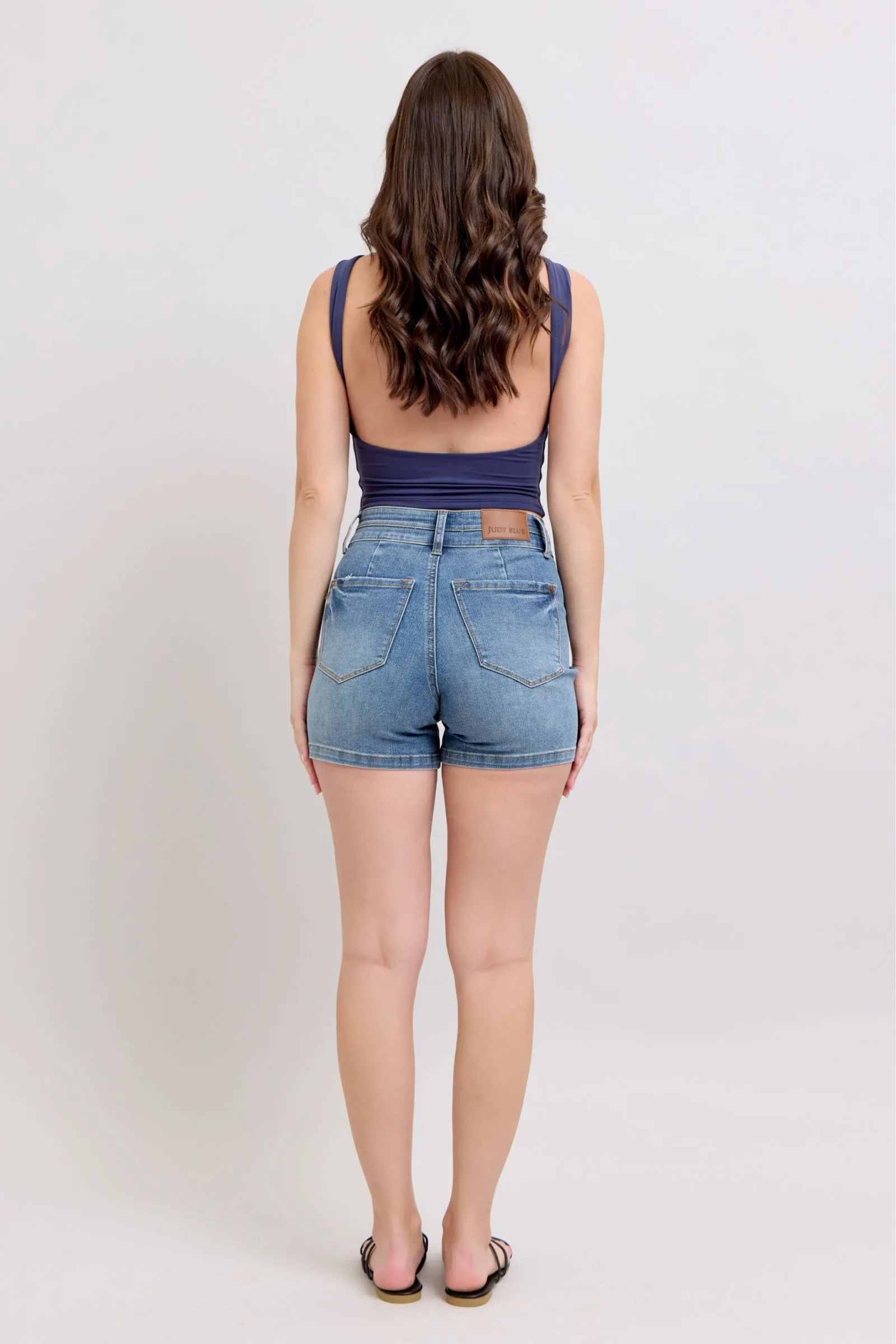 Judy Blue Tummy Control Cooling Denim Shorts