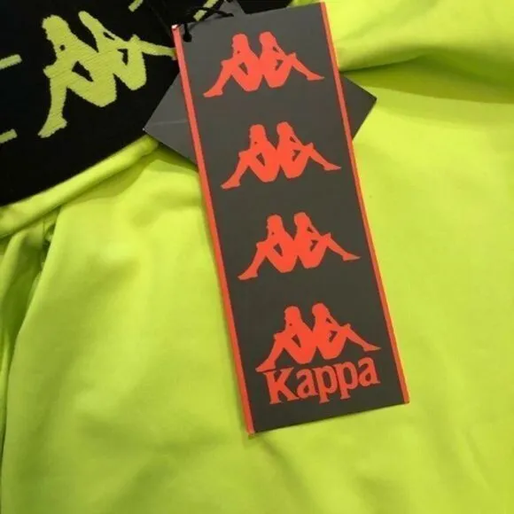 Kappa Shadow Hill acid lime skin fit active shorts small
