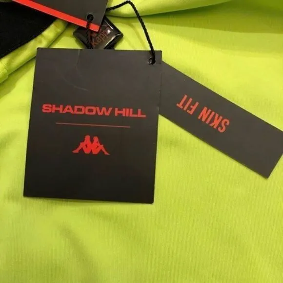 Kappa Shadow Hill acid lime skin fit active shorts small
