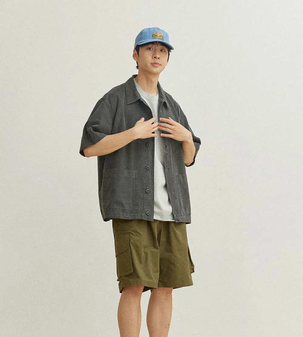 Kappy Design - Pigment Half Shirts Jacket - Dark Gray