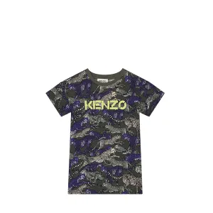 Kenzo Kids Multi Cheetah Print T-Shirt