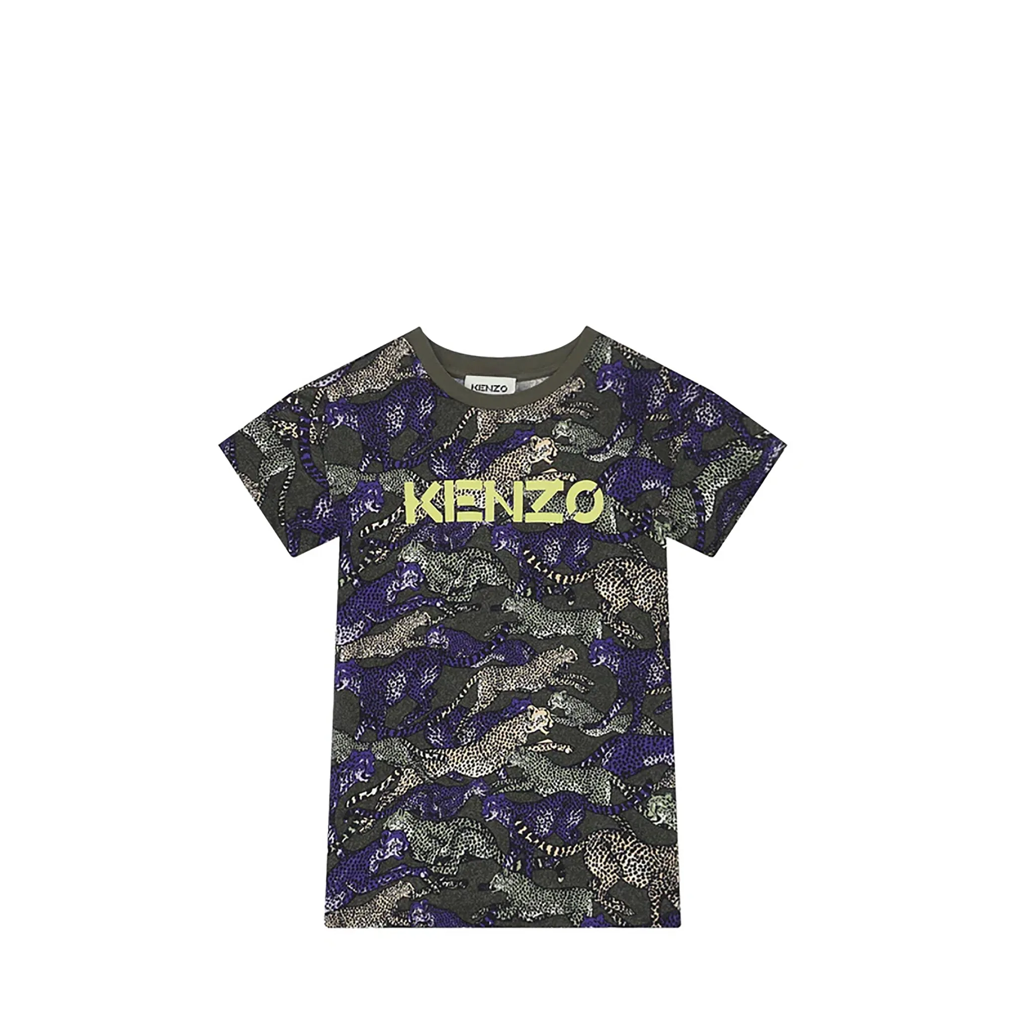 Kenzo Kids Multi Cheetah Print T-Shirt