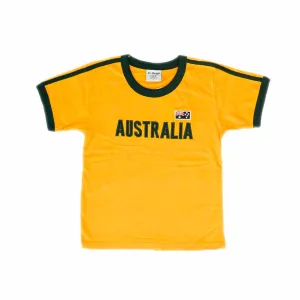 Kids T-Shirt Australia Embroidery Gold 6