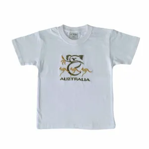 Kids T-Shirt Large Koala & Kangaroos White 6