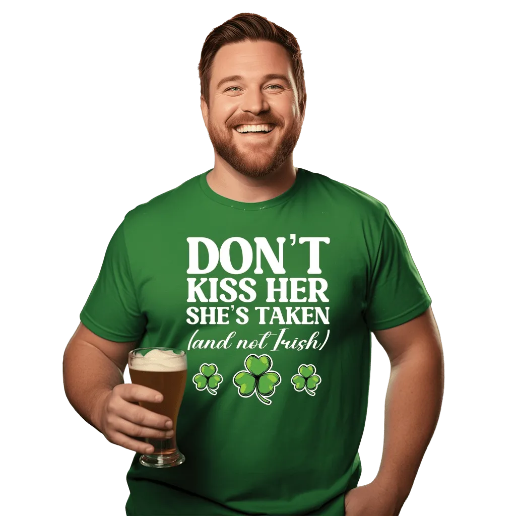 Kiss Me I'm Irish & Don't Kiss Her Couples Drinking Shirts