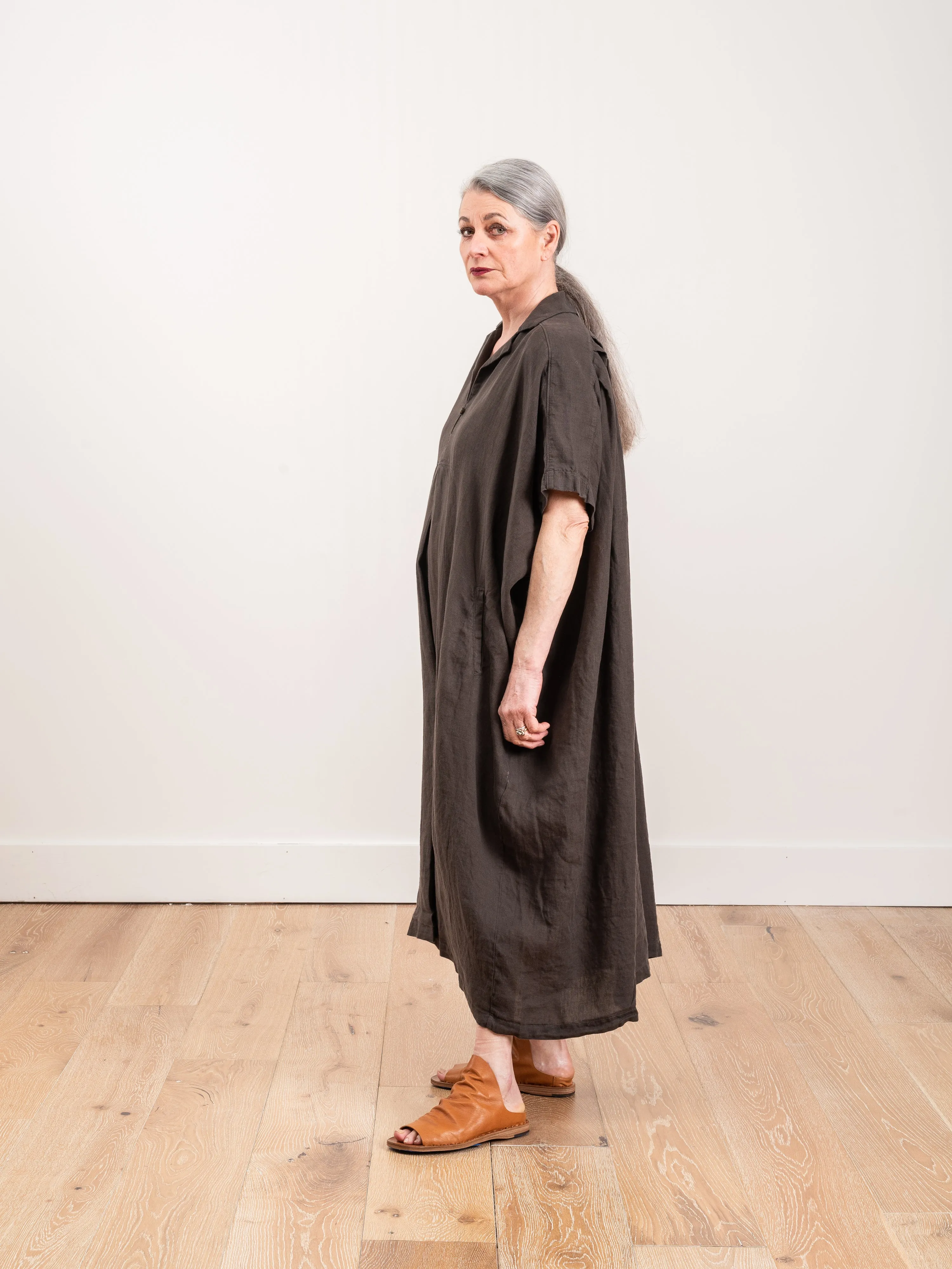 kite dress - charcoal