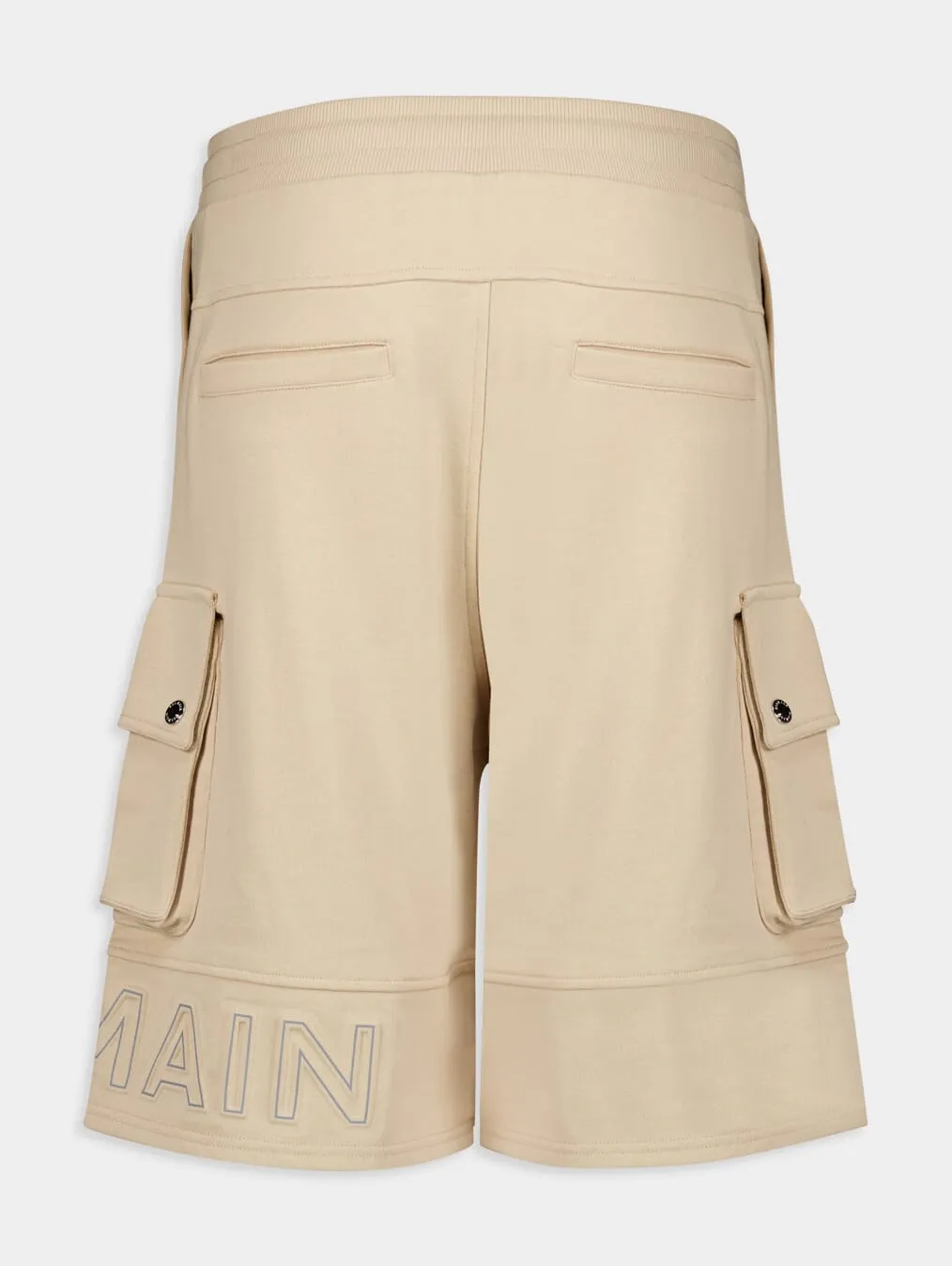 Knee-Length Logo-Print Cotton Cargo Shorts