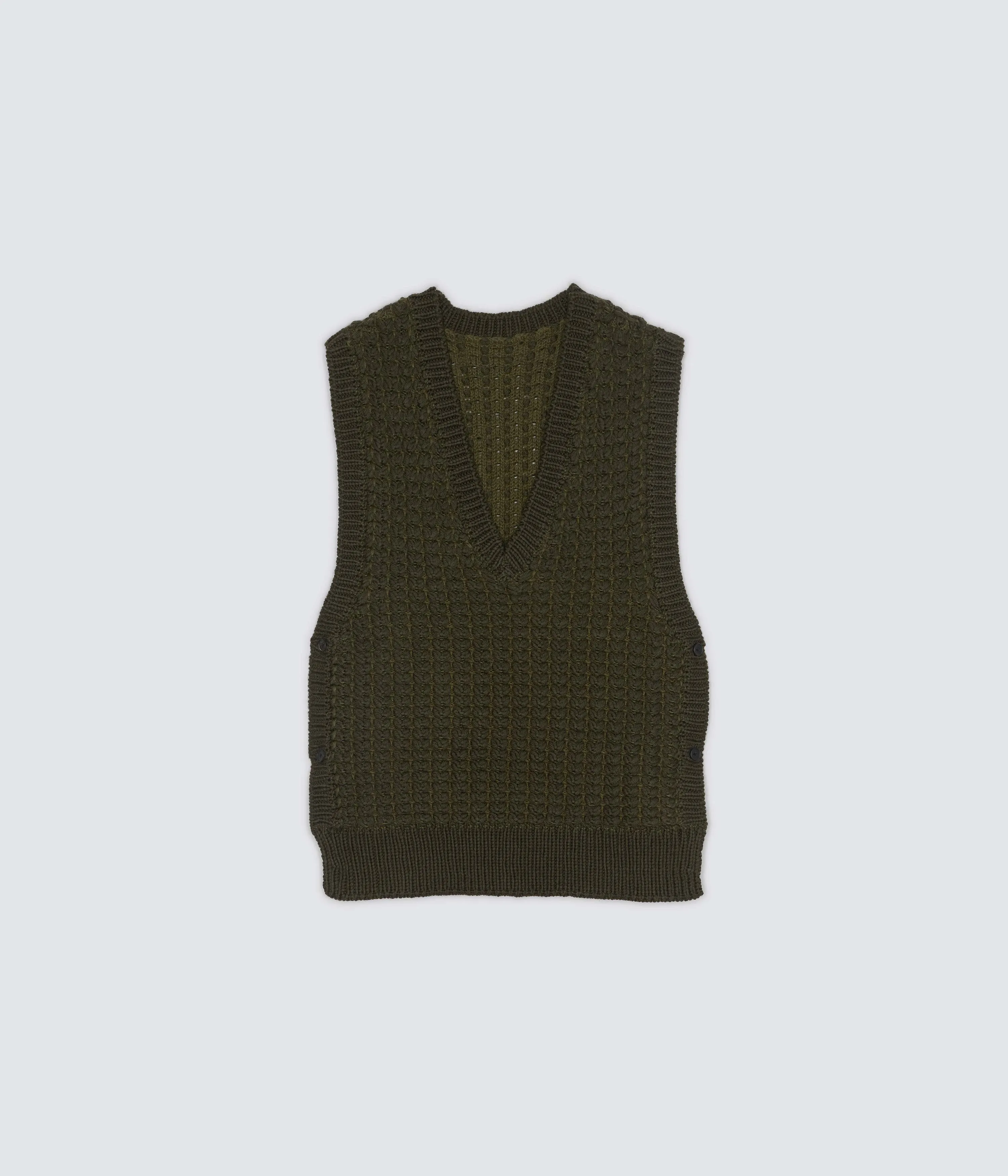 Knit Vest in Olive
