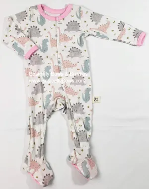 Kozi & Co Pink Dino Footie