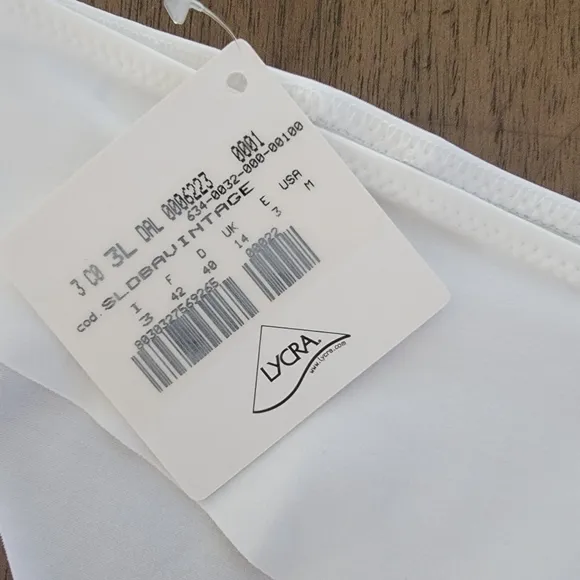 La Perla Vintage low raise laser cut quiet luxury white brief size medium