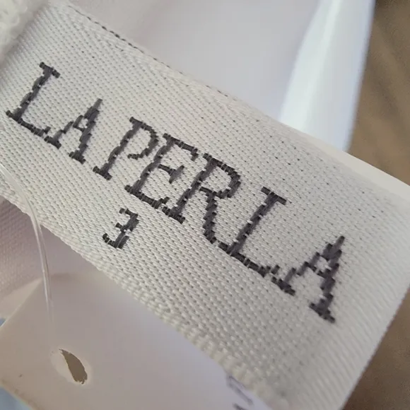La Perla Vintage low raise laser cut quiet luxury white brief size medium