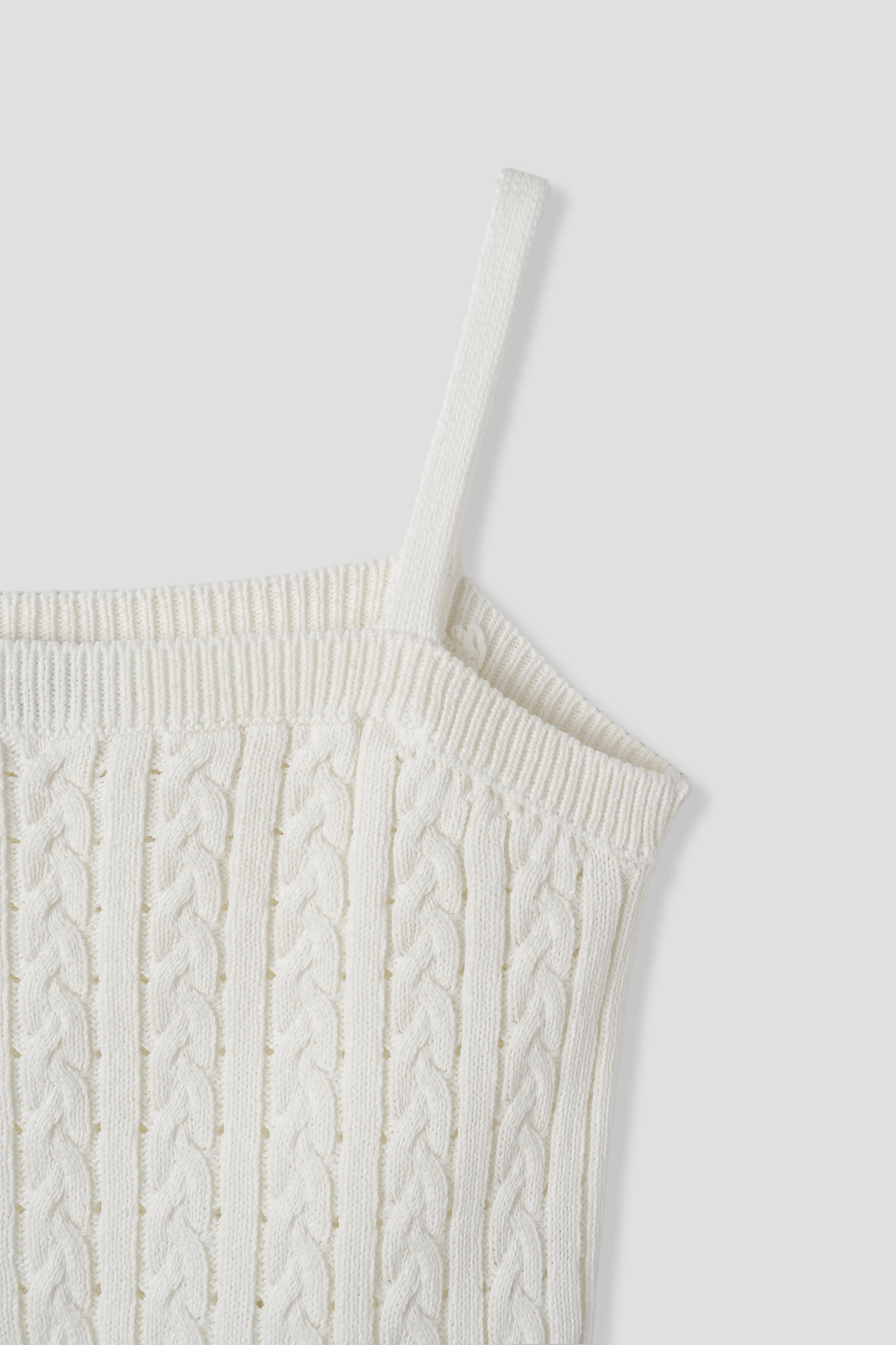 LACE RIBBON SLEEVELESS_IVORY