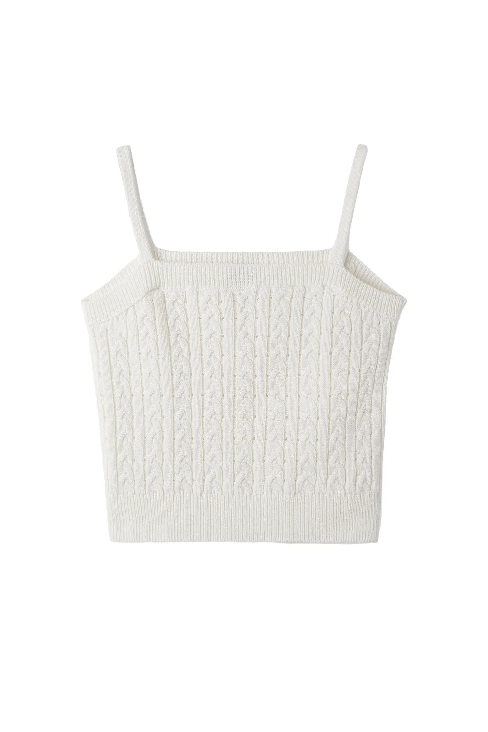LACE RIBBON SLEEVELESS_IVORY