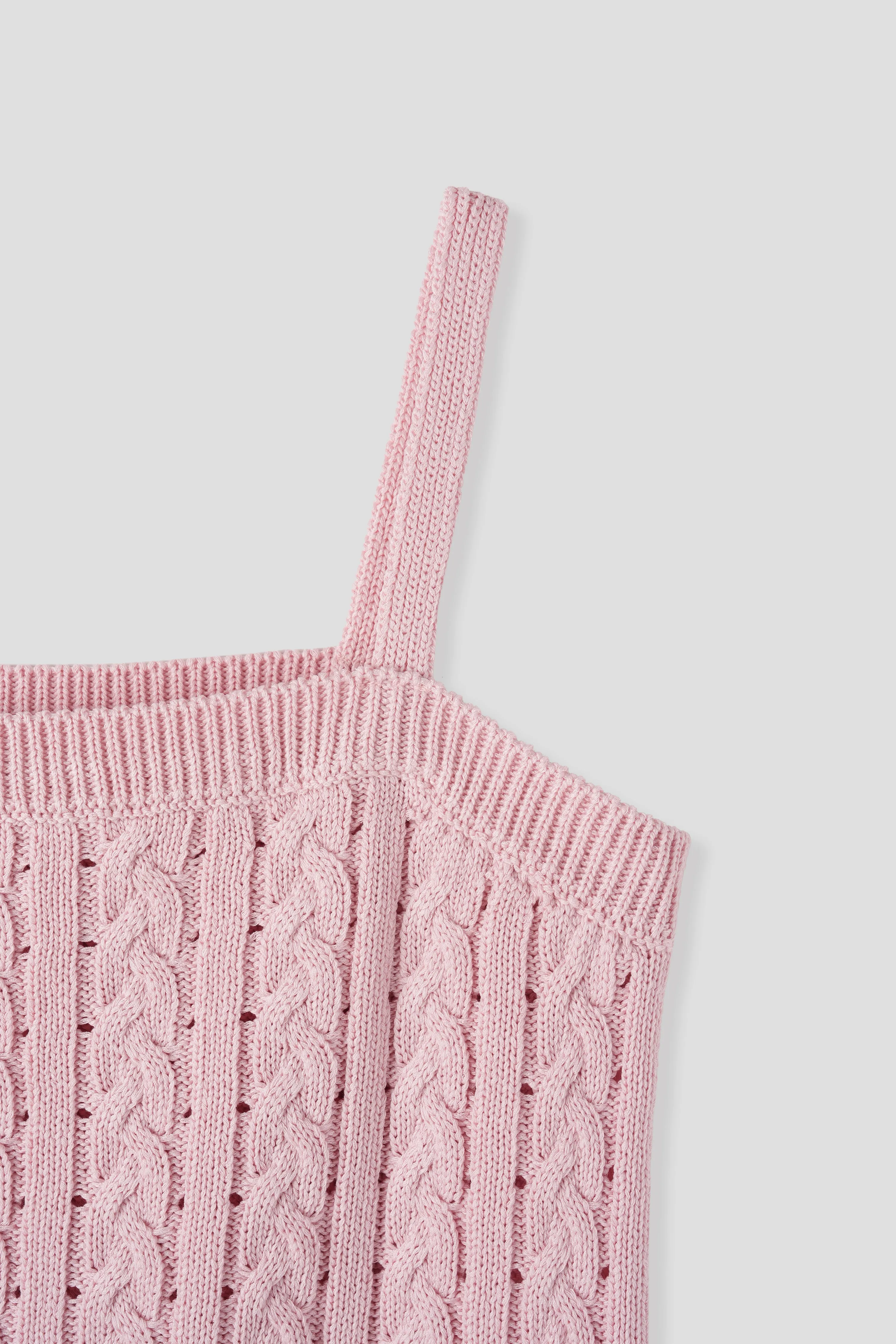 LACE RIBBON SLEEVELESS_PINK