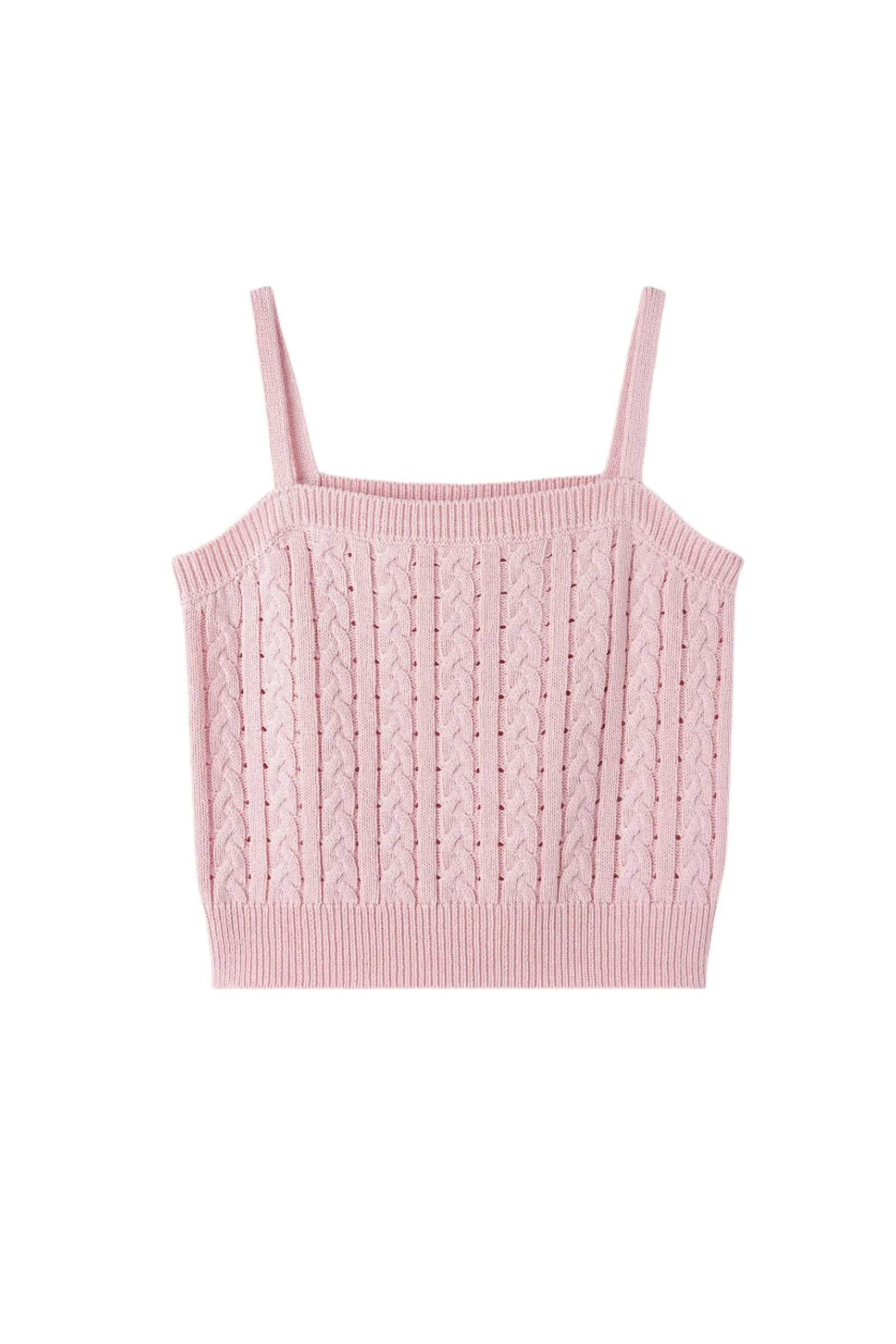 LACE RIBBON SLEEVELESS_PINK