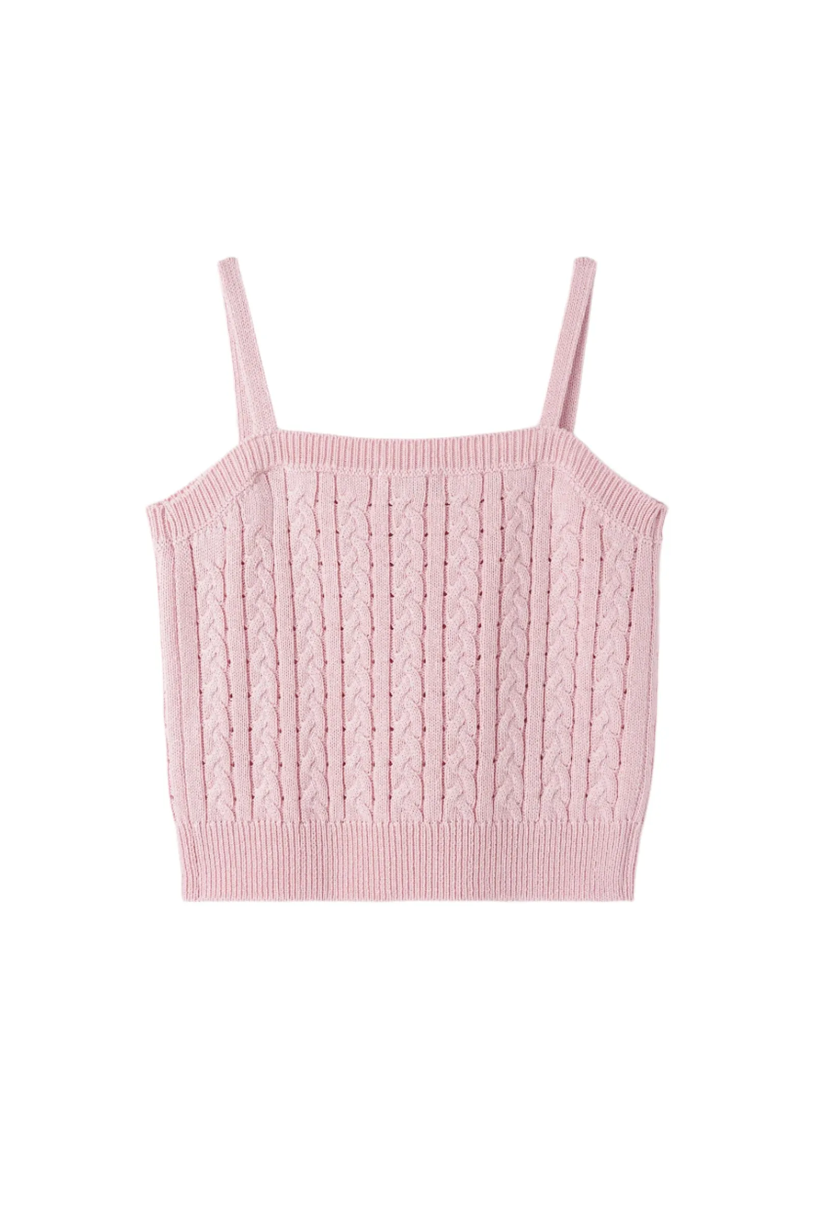 LACE RIBBON SLEEVELESS_PINK