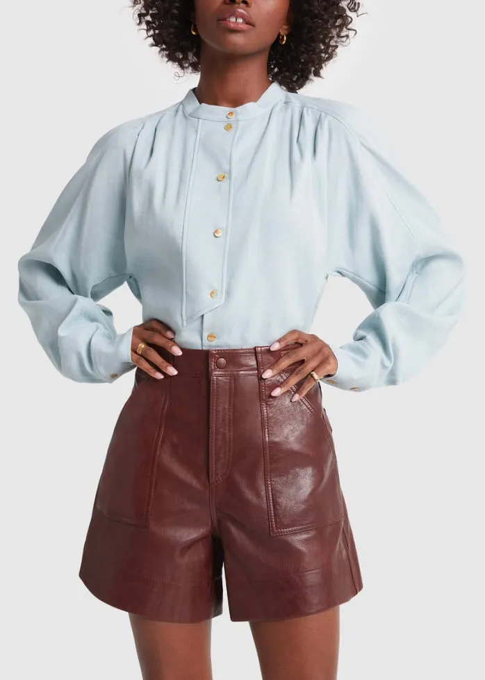 Lamb Leather Shorts (Decadent Chocolate)