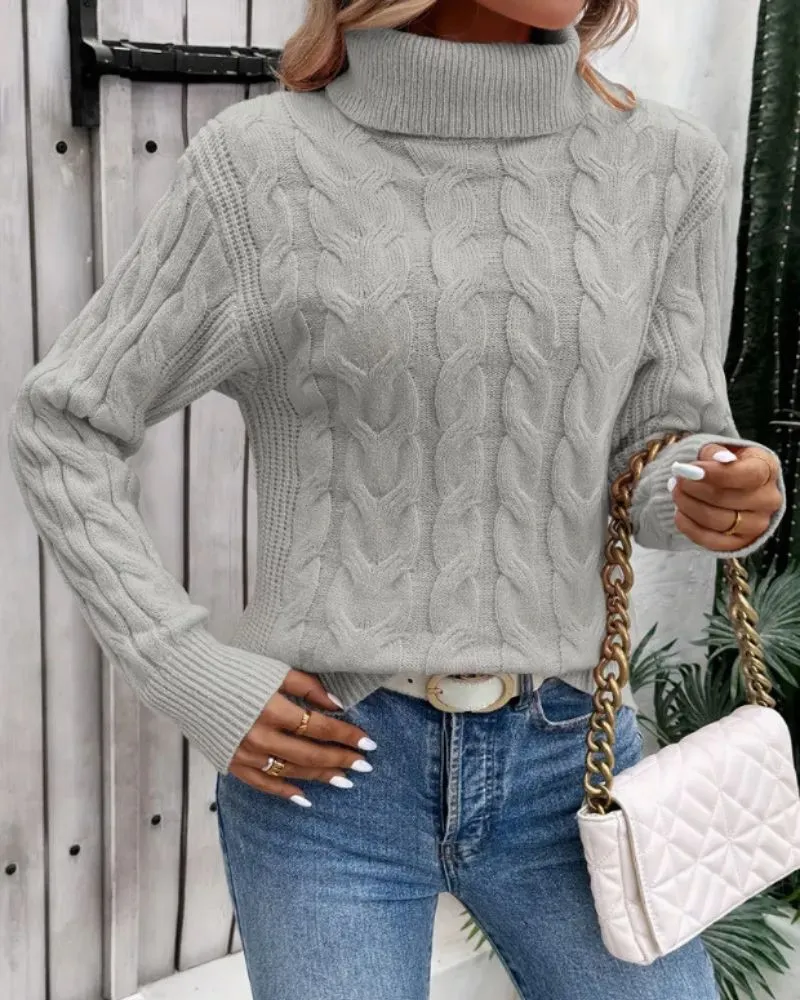 LANA™ | Cozy Knit Turtleneck Sweater