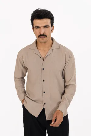 Latte Textured Shirt