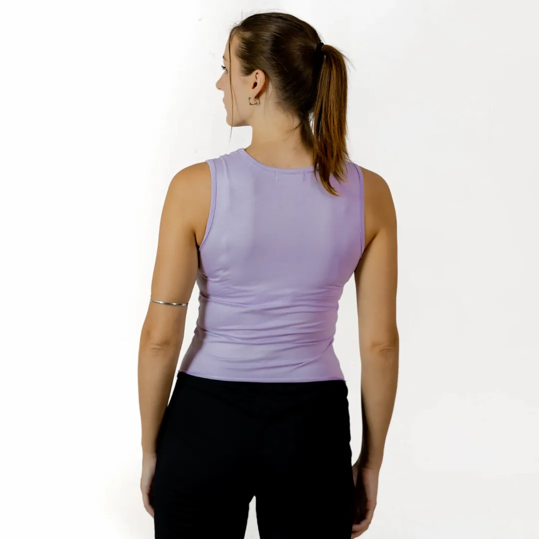 Lavender Asymmetrical Top