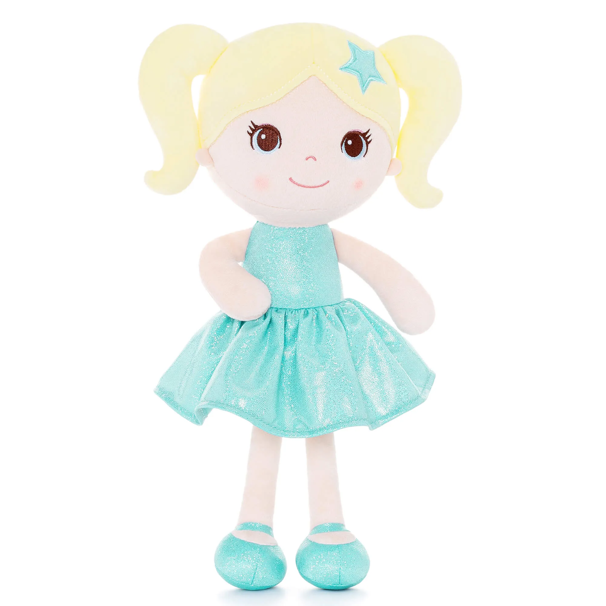 Lazadagifts 12-inch Personalized Fashion Girls Stars Glitter Girls Aqua
