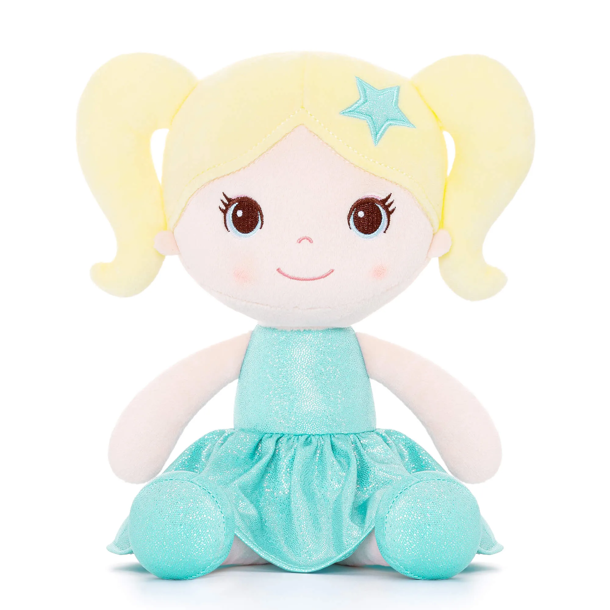 Lazadagifts 12-inch Personalized Fashion Girls Stars Glitter Girls Aqua