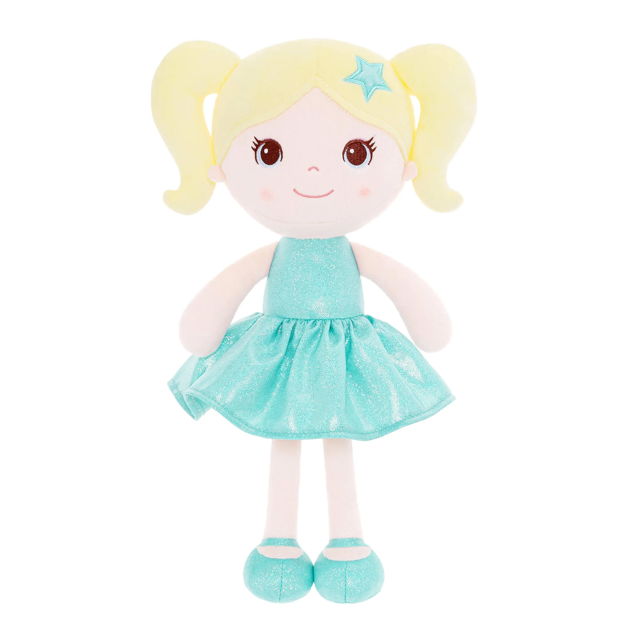 Lazadagifts 12-inch Personalized Fashion Girls Stars Glitter Girls Aqua