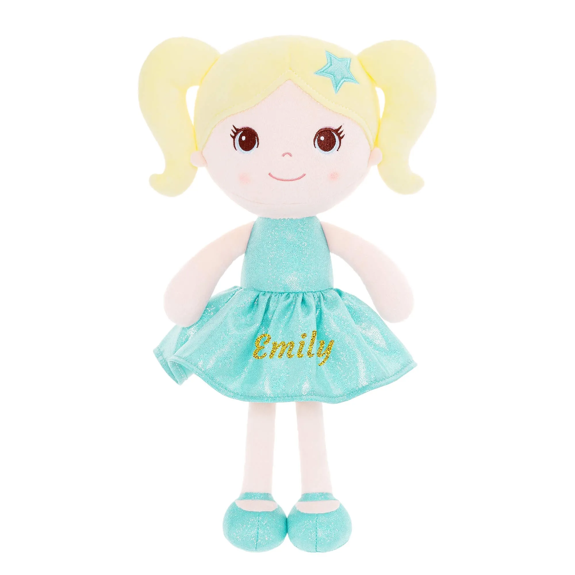 Lazadagifts 12-inch Personalized Fashion Girls Stars Glitter Girls Aqua