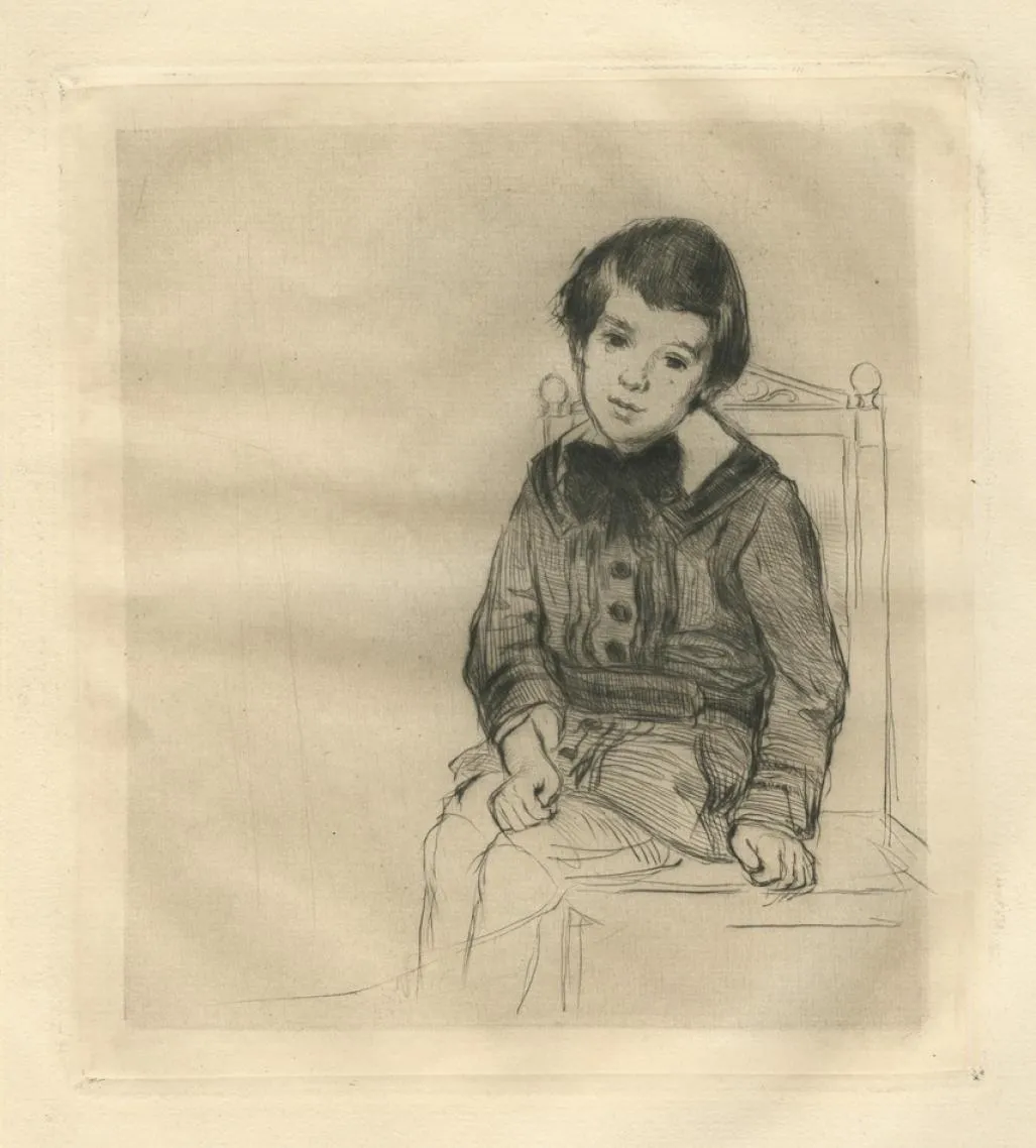 Le Fils de Ludovic Halévy, Assis sur une Chaise