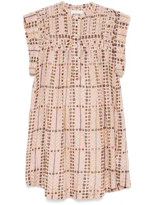 Leazali printed cotton dress